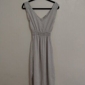 Grey Linen Sun Dress